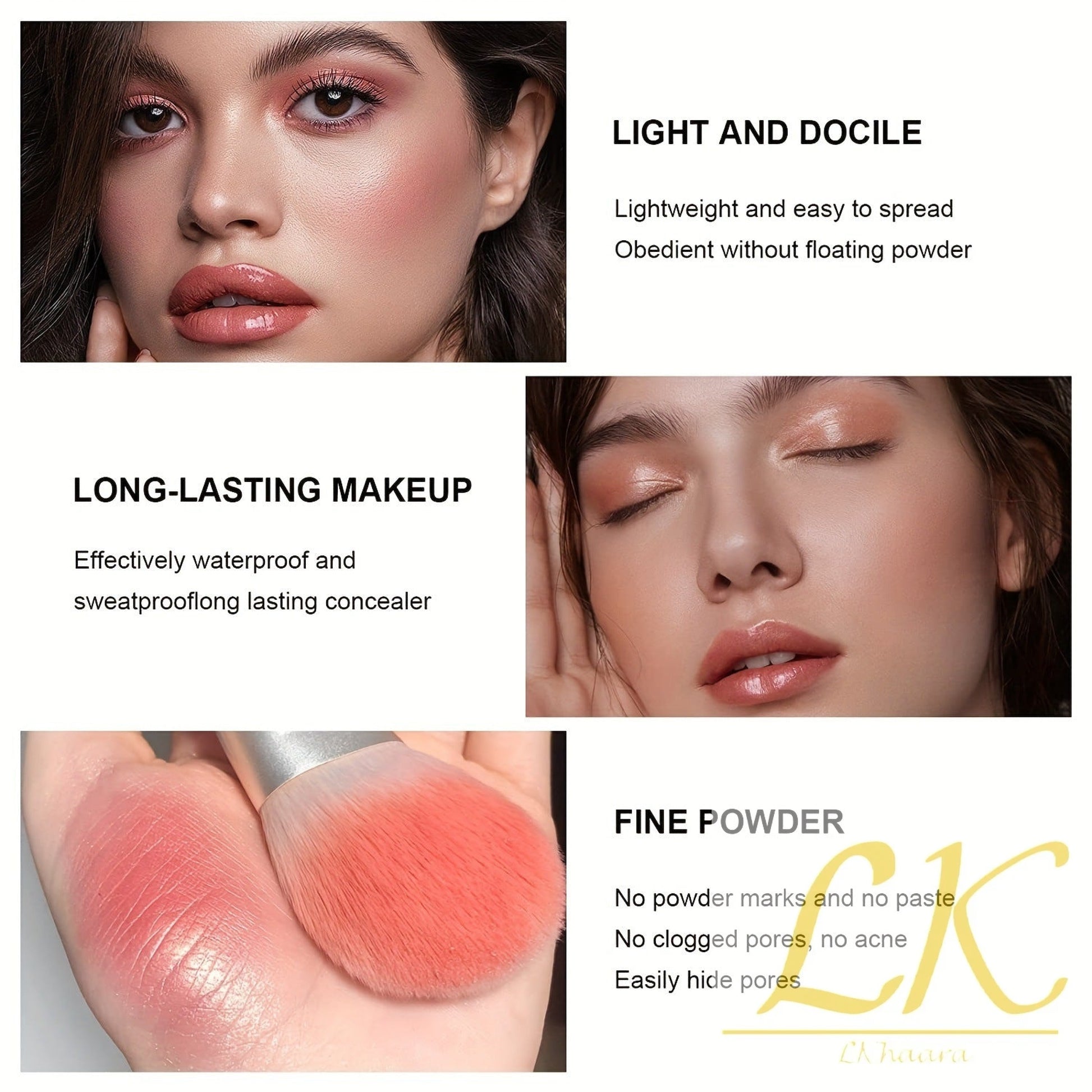 12-Color Blusher Palette – Matte, Shimmer & High-Gloss Multi-Finish Blush