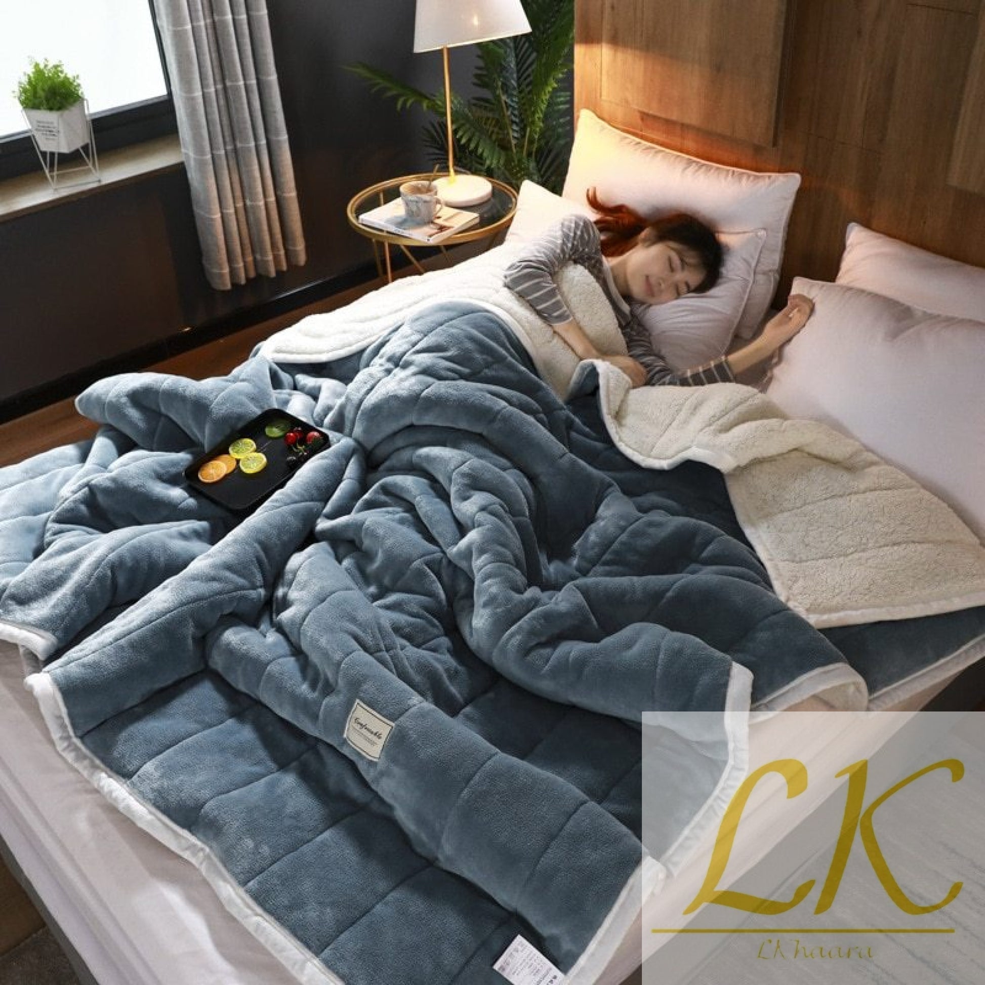 Fleece Blankets & Throws – Ultra Soft Luxury Warmth for Every Season Light Blue / 120X200cm