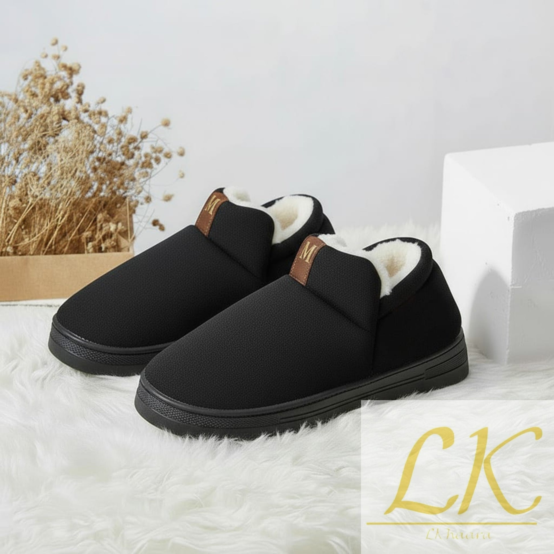 Furry Winter Home Slippers – Cozy Plush Slides for Everyone