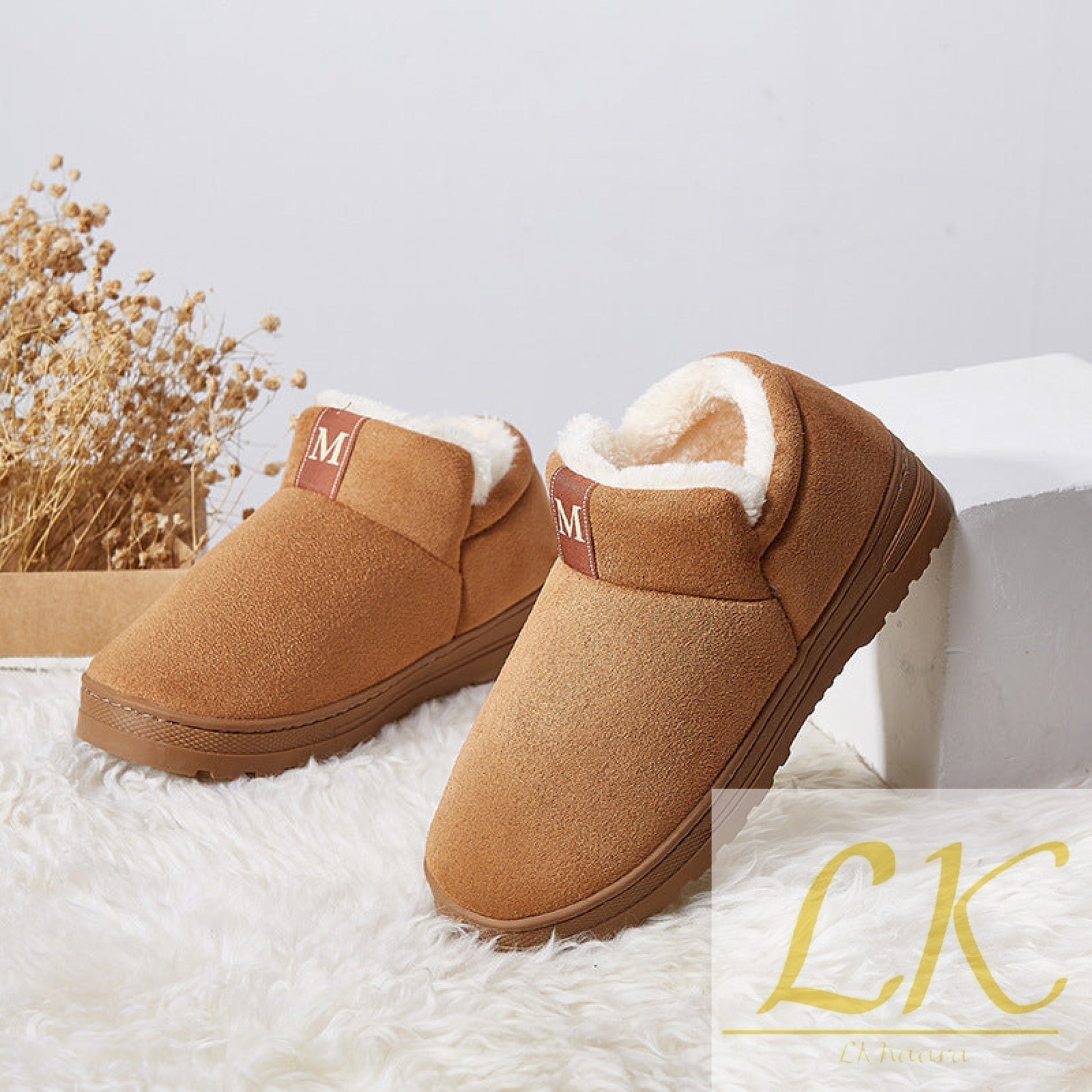 Furry Winter Home Slippers – Cozy Plush Slides for Everyone