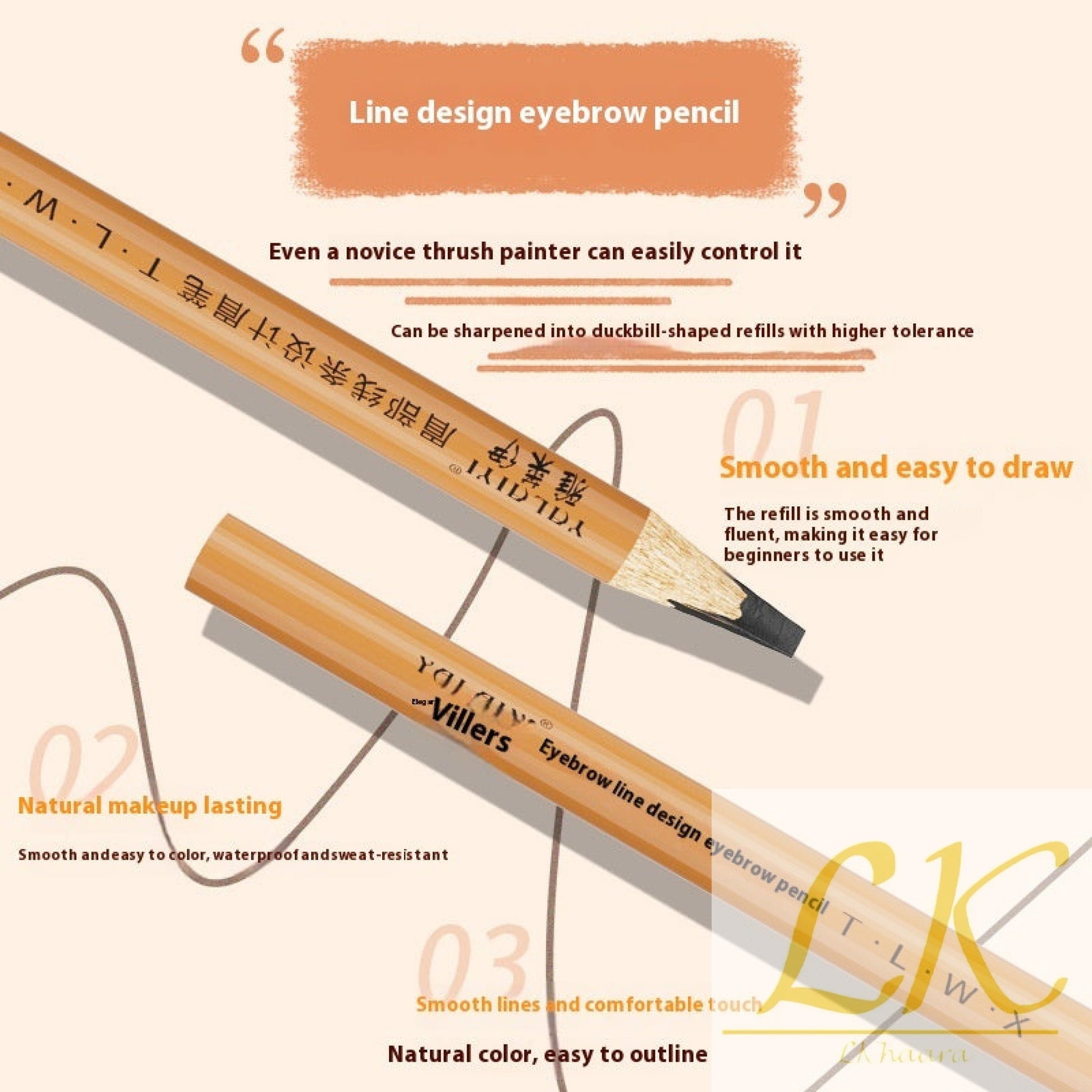 Positioning Eyebrow Pencil – Waterproof Precision & Natural Definition