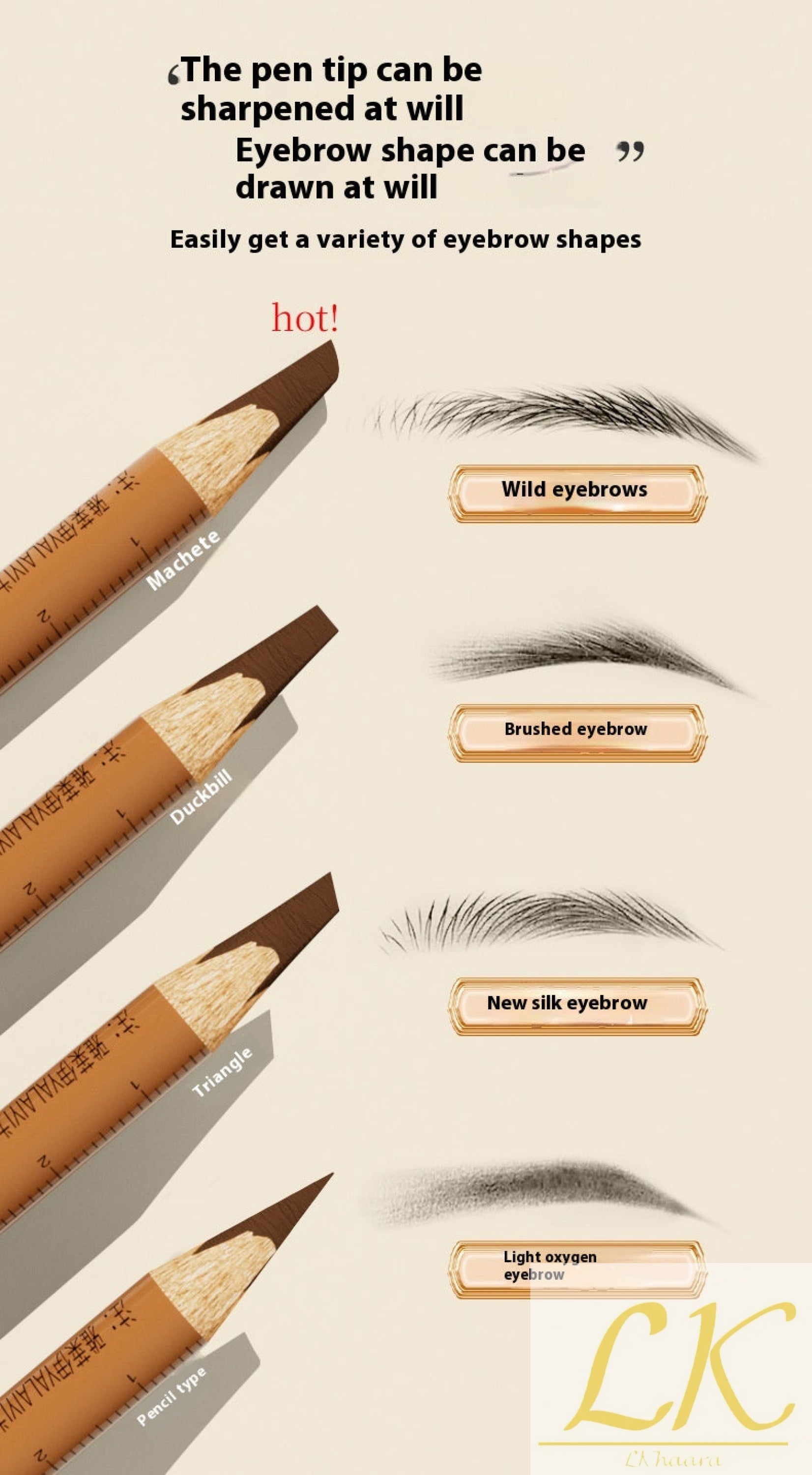 Positioning Eyebrow Pencil – Waterproof Precision & Natural Definition