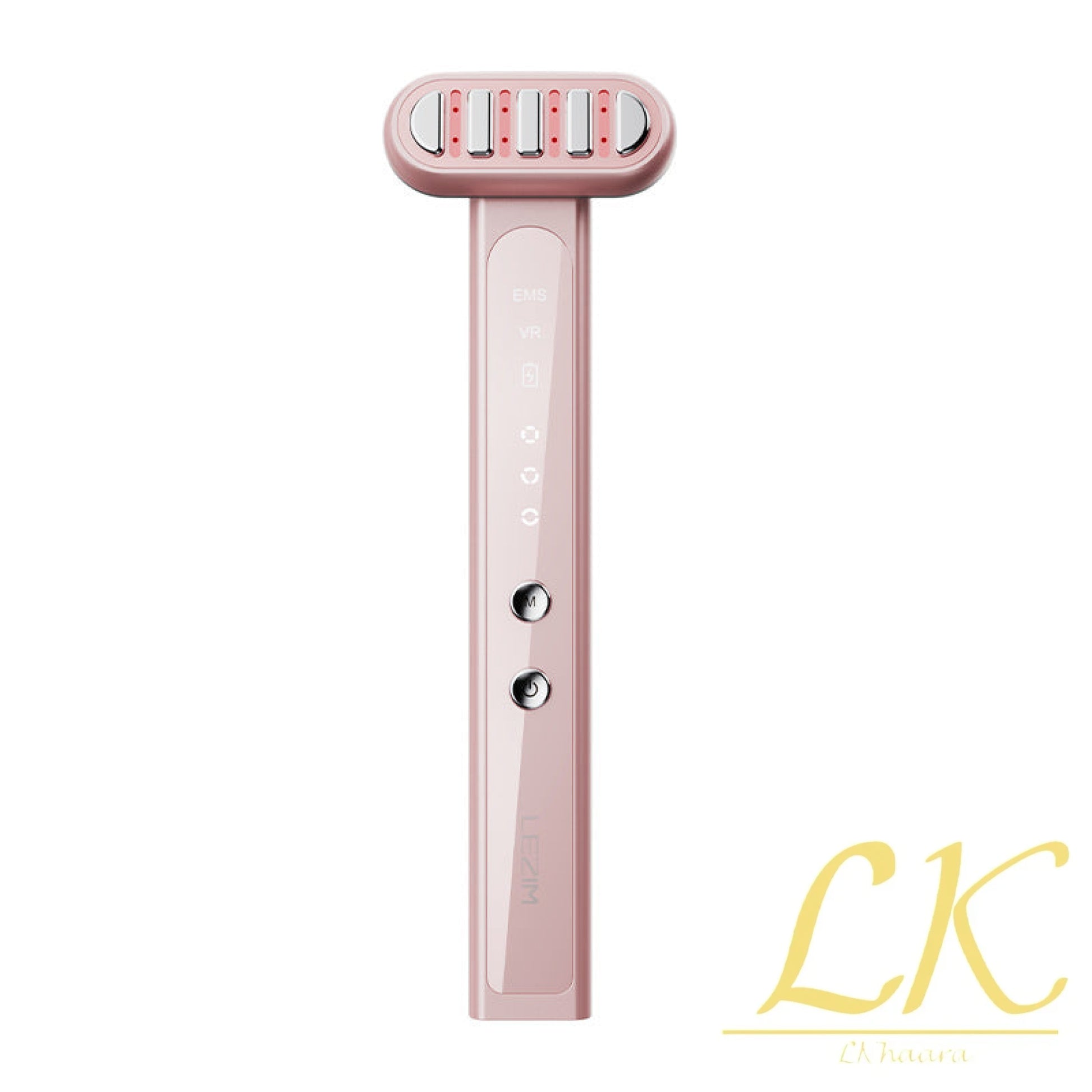 Rotatable Pulse Beauty Instrument – Vibration & Light Therapy Pink