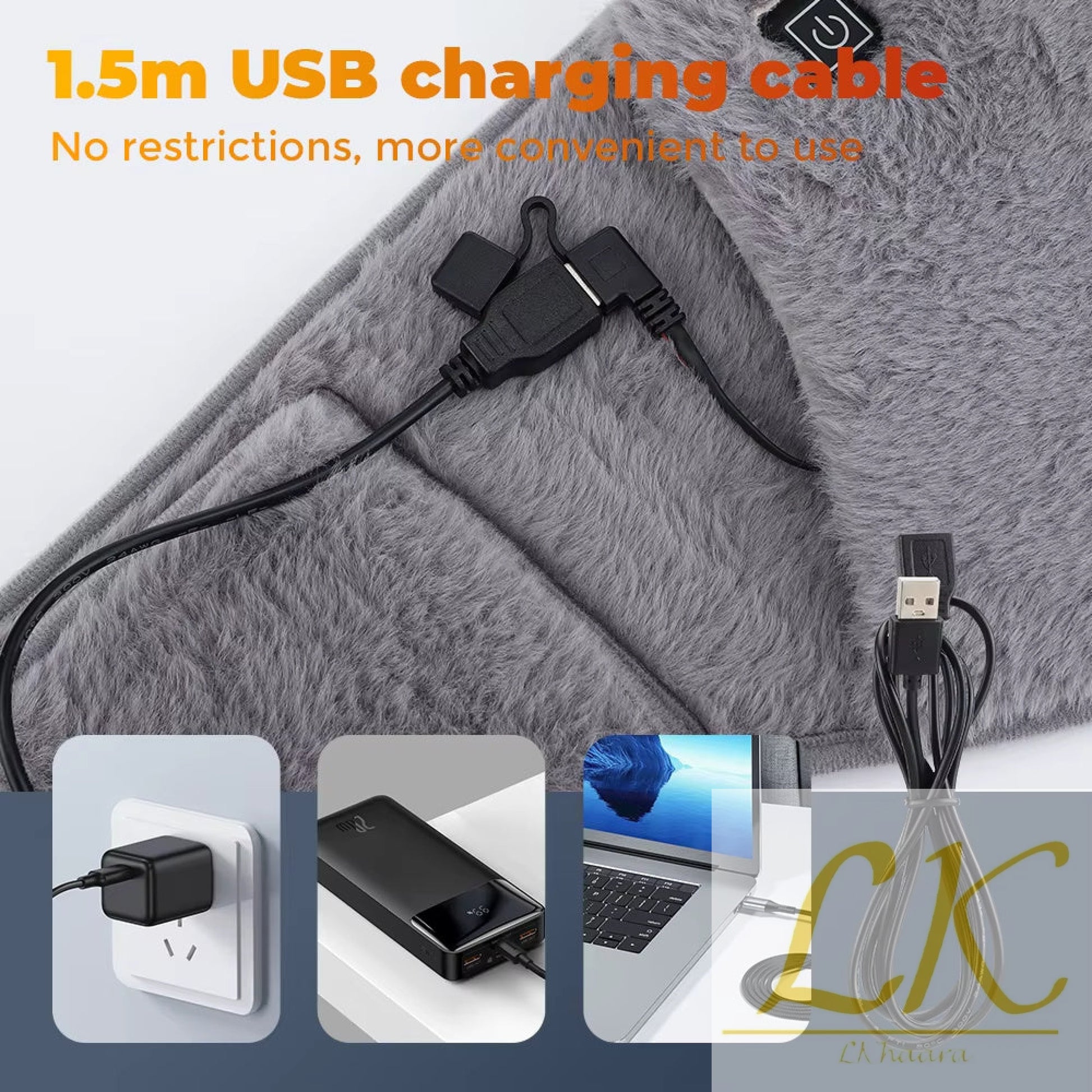 USB Powered Heating Waist Belt – Luxurious Warmth & Menstrual Pain Relief Anywhere