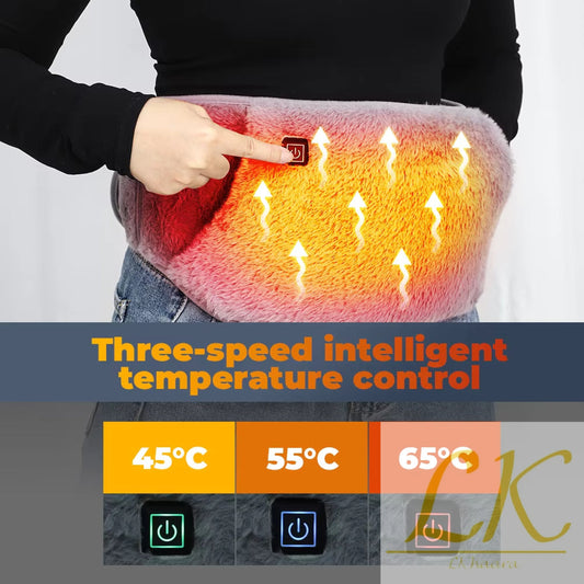 USB Powered Heating Waist Belt – Luxurious Warmth & Menstrual Pain Relief Anywhere