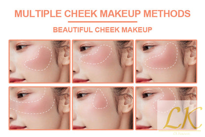 12-Color Blusher Palette – Matte, Shimmer & High-Gloss Multi-Finish Blush